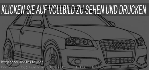 Ausmalbilder Autos. Audi S3