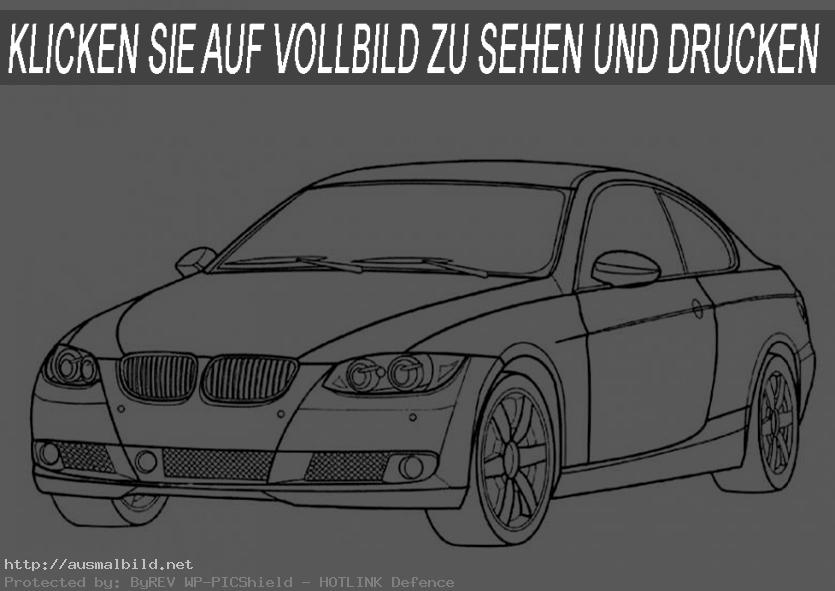 Ausmalbilder Autos. BMW 330