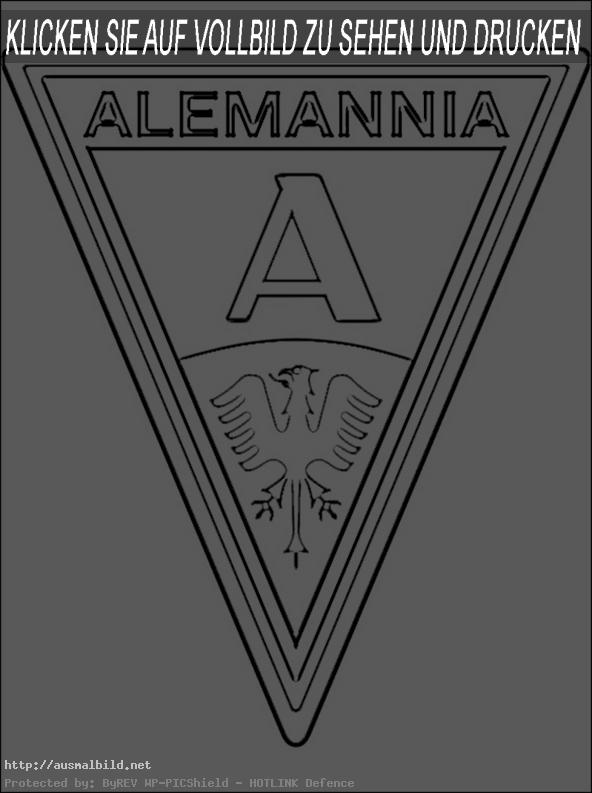 Ausmalbilder Alemannia Aachen Wappen
