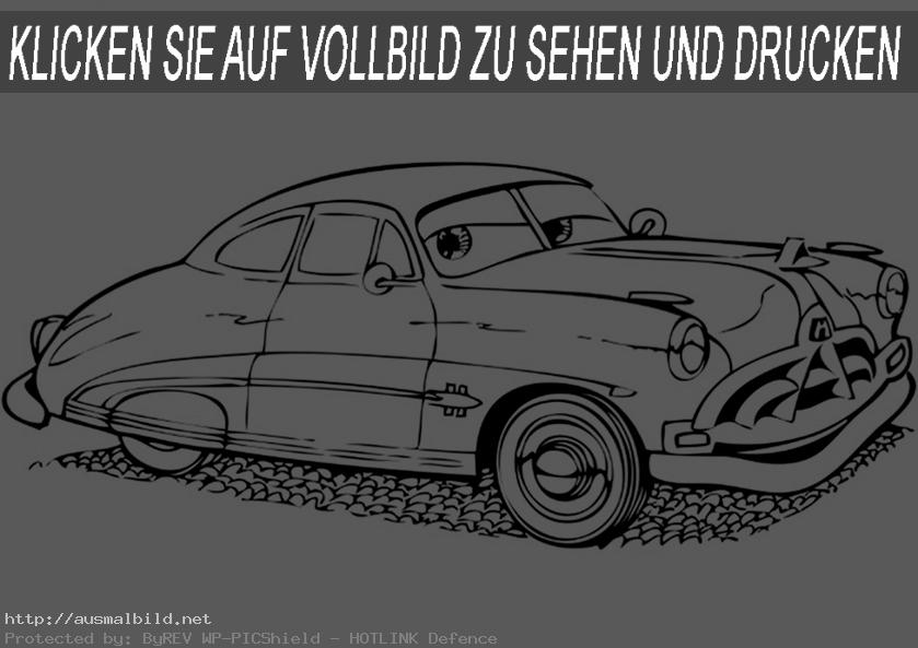 Ausmalbild Cars. Doc Hudson