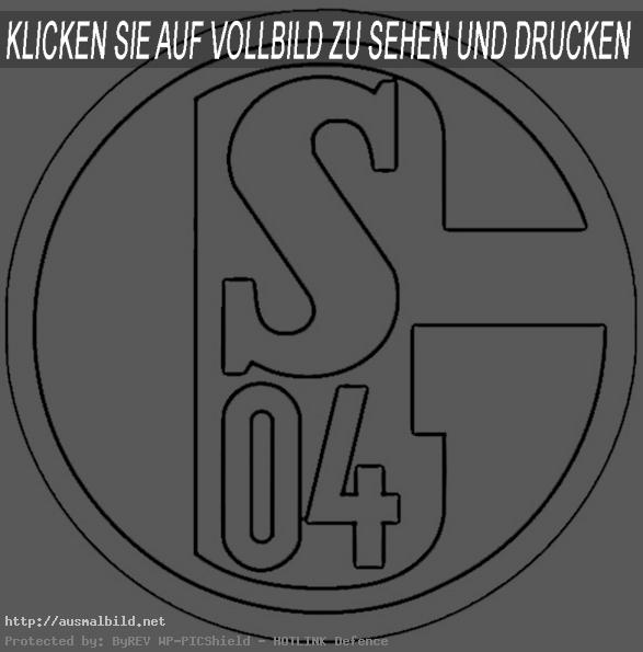 Ausmalbild  FC Schalke 04 wappen