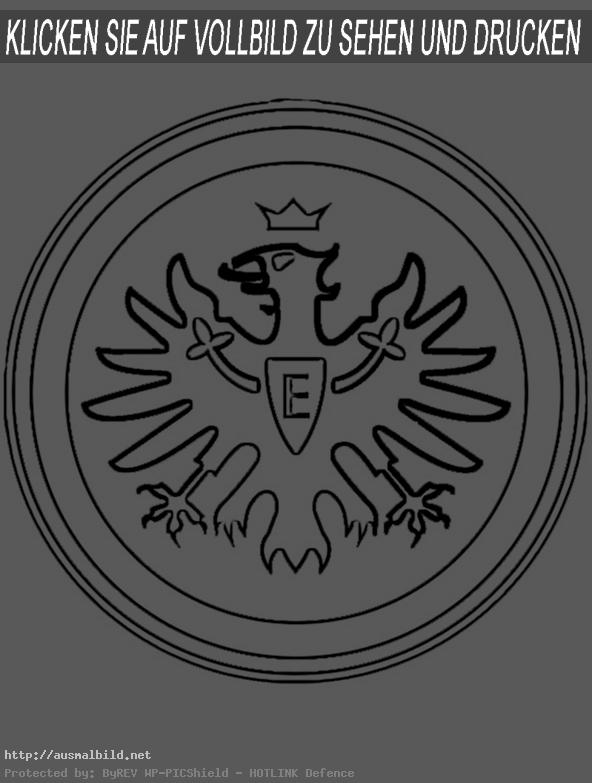 Ausmalbilder Eintracht Frankfurt Wappen