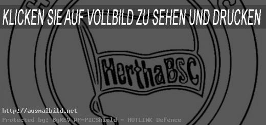 Ausmalbilder Hertha Wappen