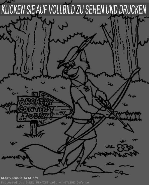 Ausmalbild Robin Hood 5