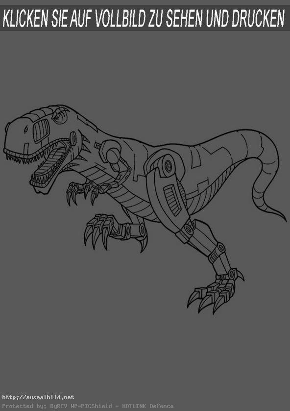 Ausmalbild Dinotrux 10