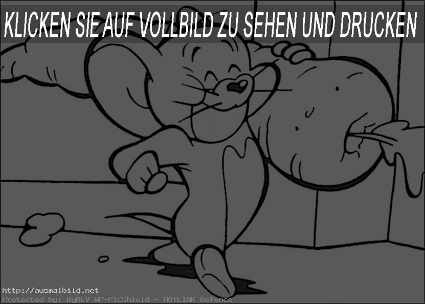 Ausmalbild Tom und Jerry 11