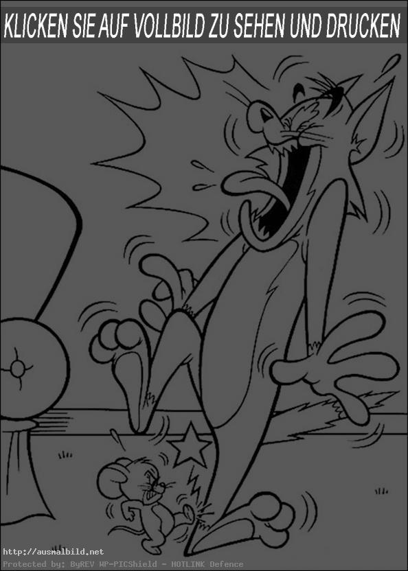 Ausmalbild Tom und Jerry 5