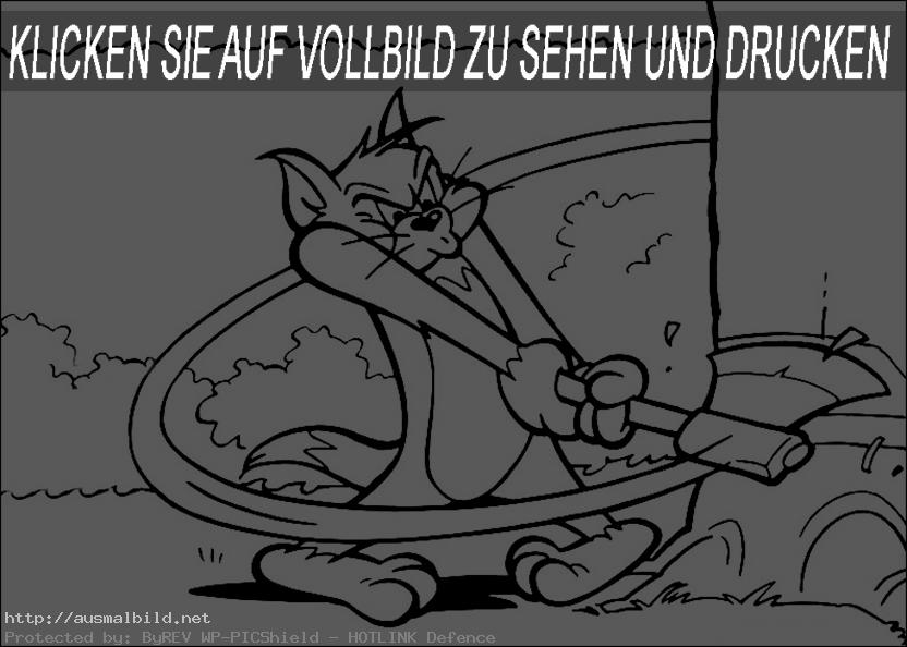 Ausmalbild Tom und Jerry 8