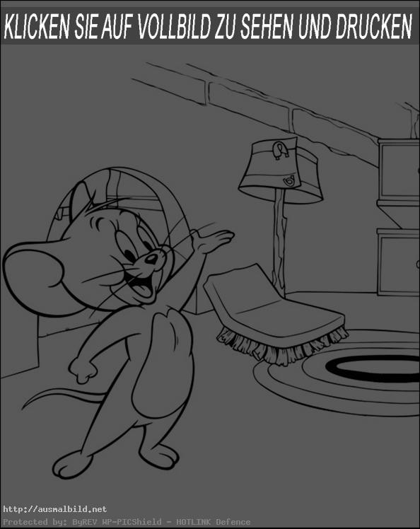 Ausmalbild Tom und Jerry 9