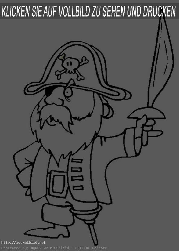 Ausmalbild Piraten 2