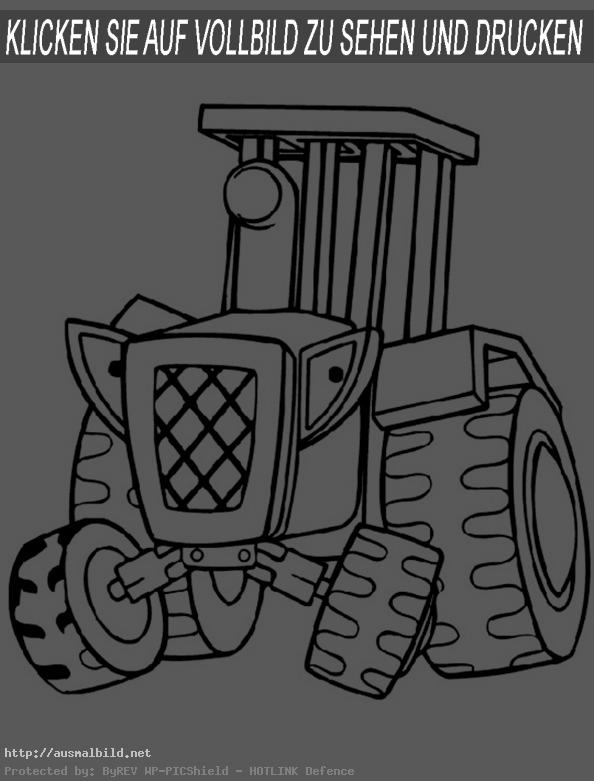 Ausmalbild Traktor, Bild 6